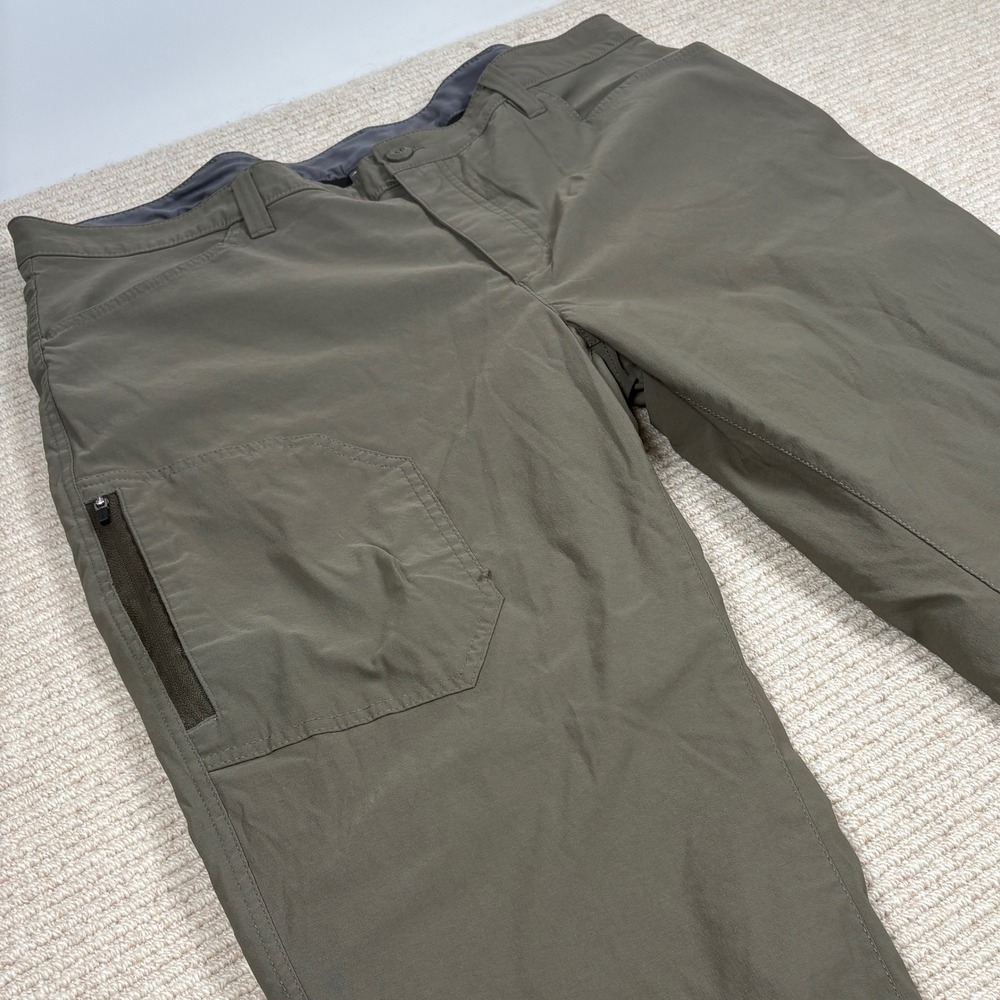 Eddie Bauer Fleece Lined Tech Pants Mens 40x30 Trail Hiking Winter Outdoor Warm